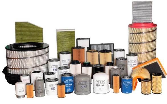 LOTTEC filtre ürün ailesi